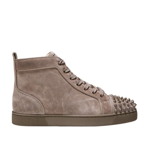 Christian Louboutin Lou Spikes Embellished Mid-Top Sneakers