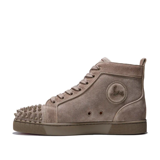 Christian Louboutin Lou Spikes Embellished Mid-Top Sneakers
