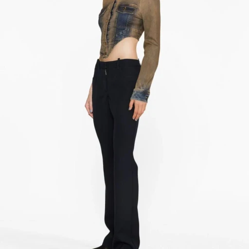 Off-White Low-Rise Flared Trousers
