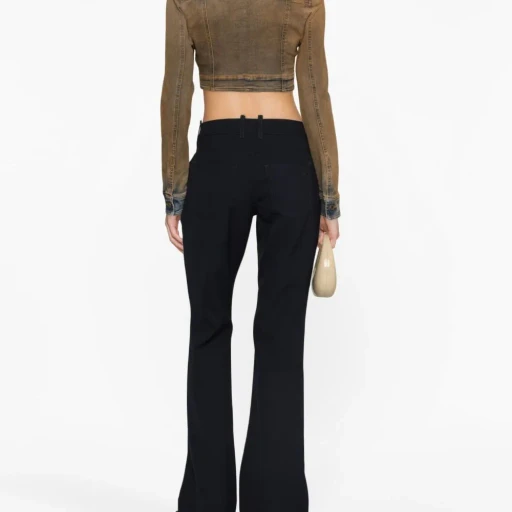 Off-White Low-Rise Flared Trousers