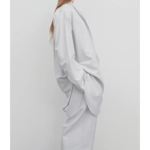 Long-Sleeve Silk Shirt