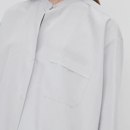 Long-Sleeve Silk Shirt