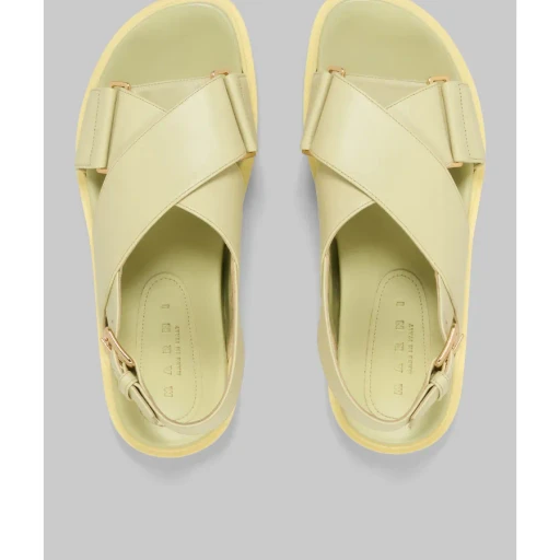 Light Yellow Leather Fussbett