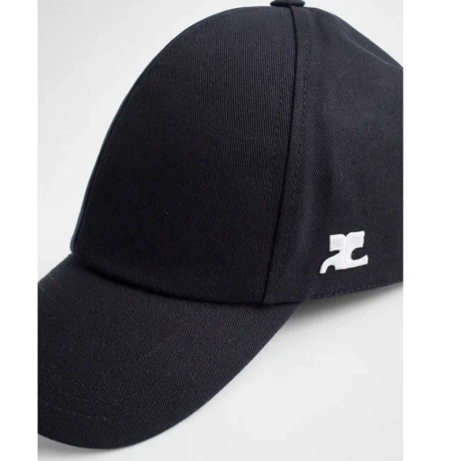 CourrÈGes Narrow Brim Logo Patch Baseball Cap