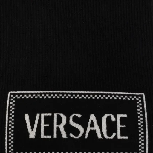 Versace Logo-Embroidered Scarf