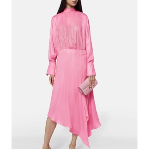 Stella Mccartney Tie-Detailed Asymmetric Long Dress