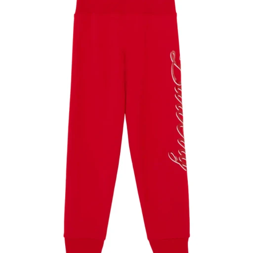 Script Logo-Print Cotton Track Trousers