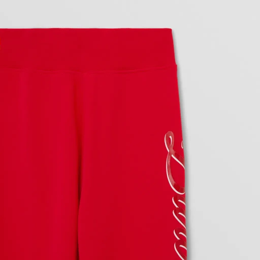 Script Logo-Print Cotton Track Trousers