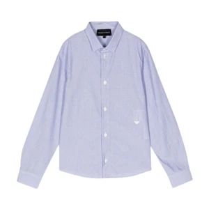 Embroidered-Logo Polka-Dot Shirt