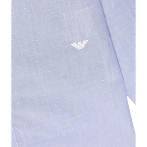 Embroidered-Logo Polka-Dot Shirt