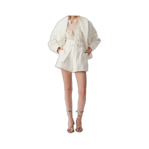 Iro Belted High-Waist Tailored Shorts