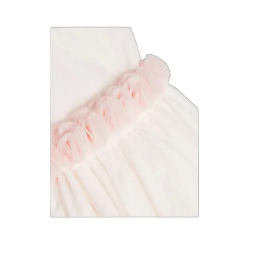 Floral-Appliqué Tulle Dress