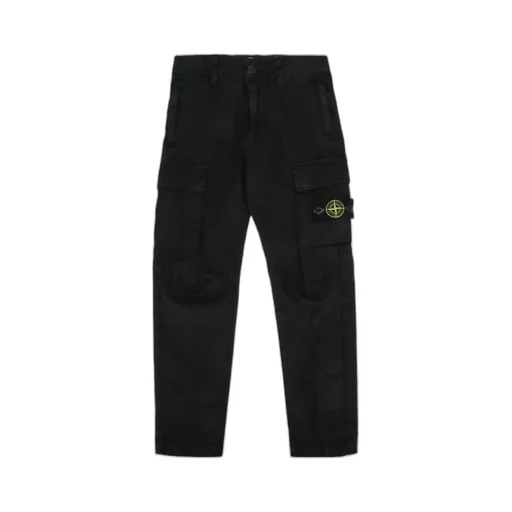 Stone Island Junior Compass Patch Straight Trousers