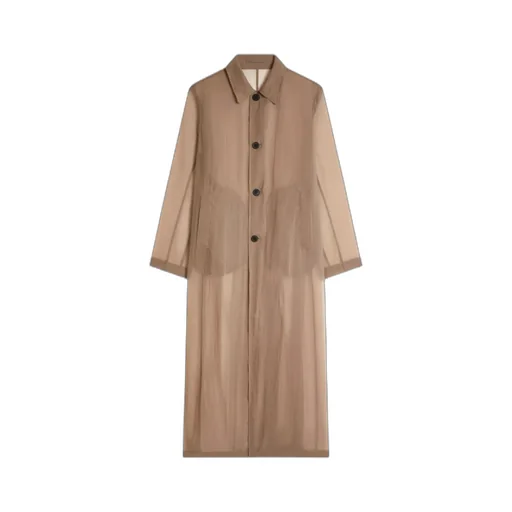 Dries Van Noten Mac Semi-Sheer Coat