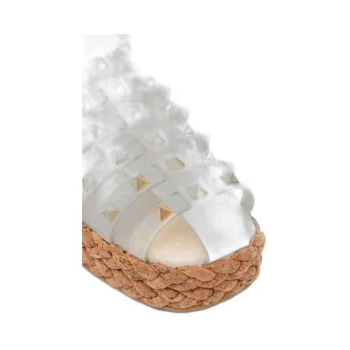 Valentino Garavani Rockstud Buckle Detailed Flat Shoes