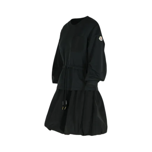 Moncler Layered Drawstring Waist Dress