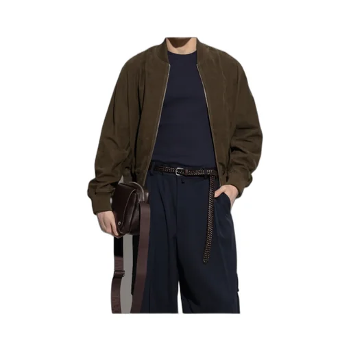 Ami Paris Logo Embroidered Zipped Jacket