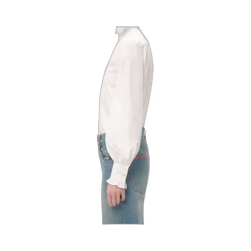 Valentino Button-Up Ruffle Detailed Shirt