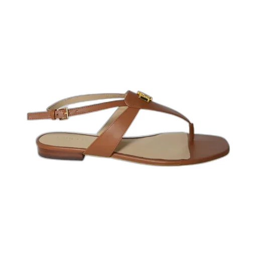 Lauren Ralph Lauren Logo Plaque Slingback Sandals