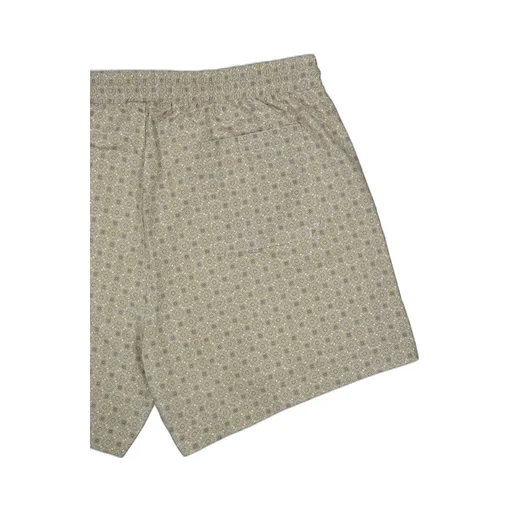 Geometric-Print Swim Shorts