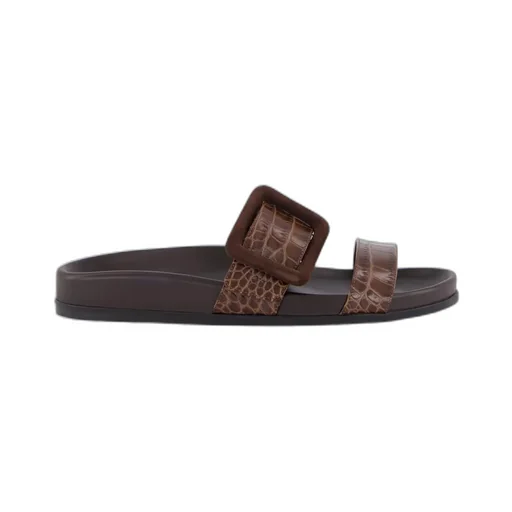 Brown Calf Leather Sandals