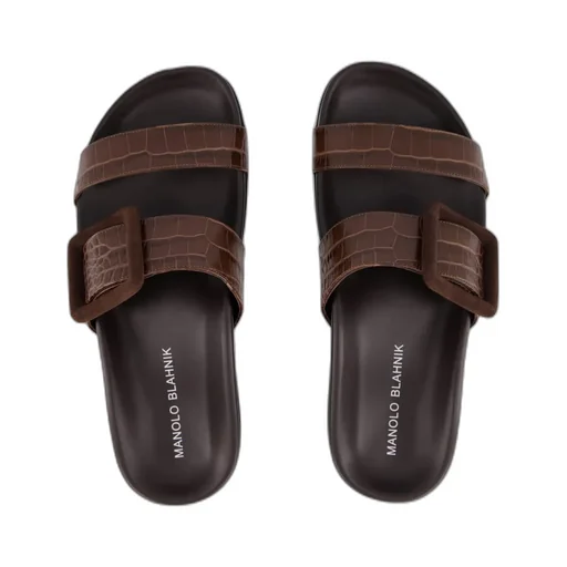 Brown Calf Leather Sandals