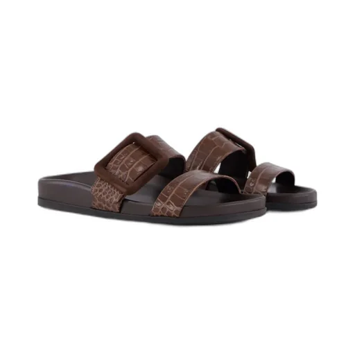 Brown Calf Leather Sandals