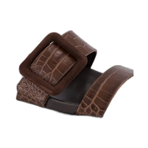 Brown Calf Leather Sandals