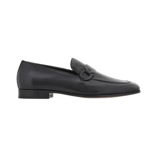 Ferragamo Gancini Plaque Slip-On Loafers