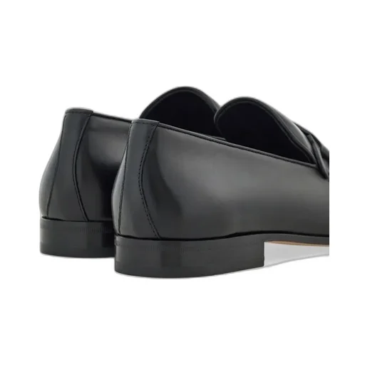 Ferragamo Gancini Plaque Slip-On Loafers