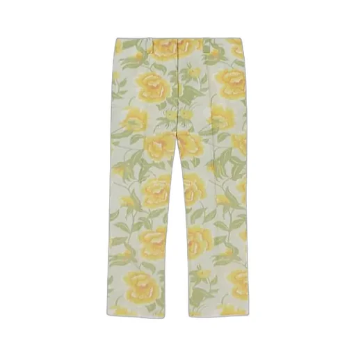 Kenzo Jacquard Peonies Cropped Pants