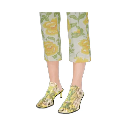 Kenzo Jacquard Peonies Cropped Pants