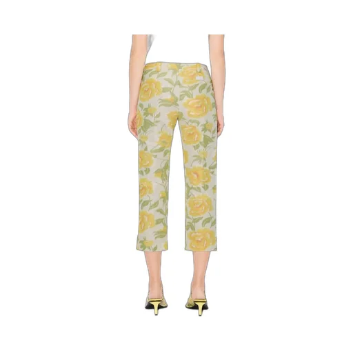 Kenzo Jacquard Peonies Cropped Pants