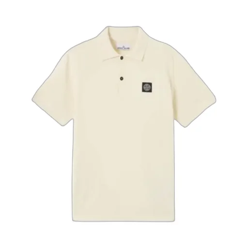 Stone Island Short-Sleeved Knitted Polo Shirt