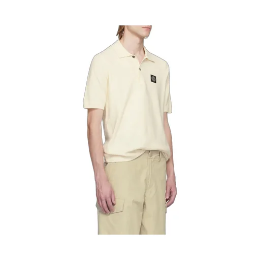 Stone Island Short-Sleeved Knitted Polo Shirt