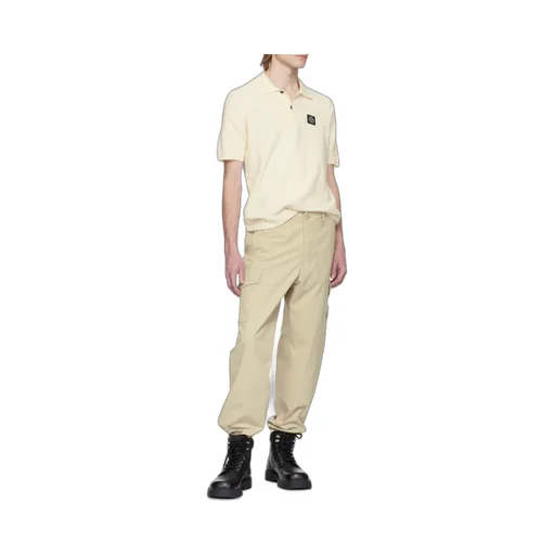 Stone Island Short-Sleeved Knitted Polo Shirt