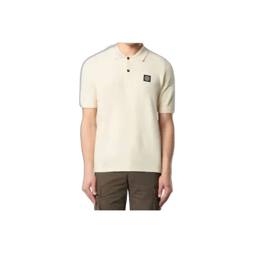 Stone Island Short-Sleeved Knitted Polo Shirt