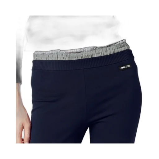 Miu Miu Elasticated Waistband Slim-Fit Trousers