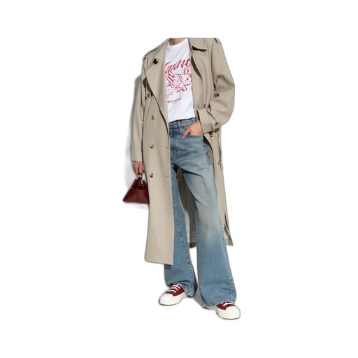 Wide-Leg Distressed Jeans