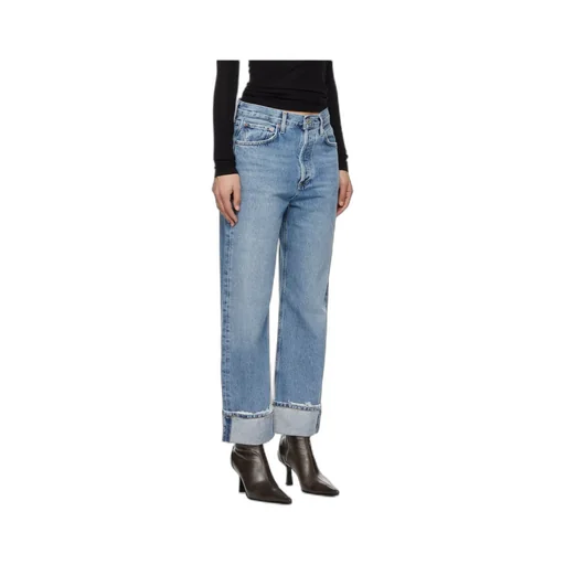 Five-Pocket Straight-Leg Denim Trousers