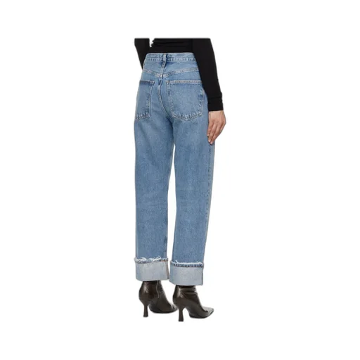 Five-Pocket Straight-Leg Denim Trousers