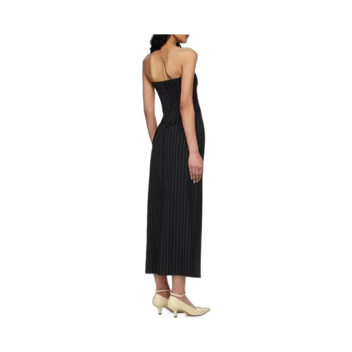 Pinstripe Midi Dress