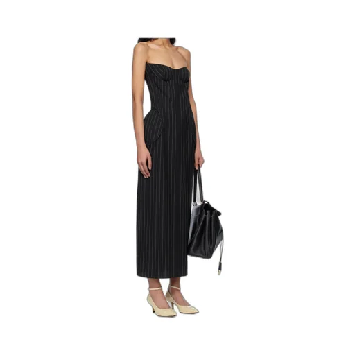 Pinstripe Midi Dress