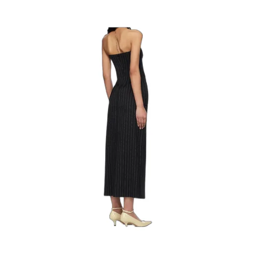Pinstripe Midi Dress