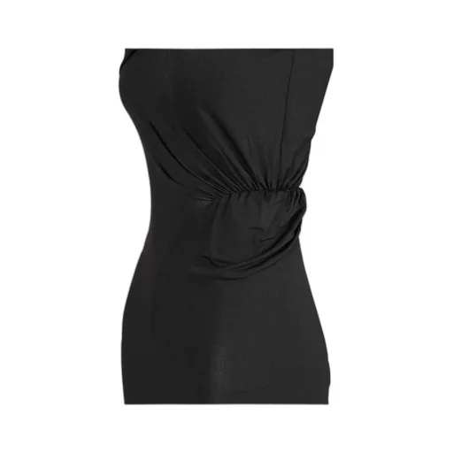 Rick Owens Sahara Asymmetric Gathered Sleeveless Top