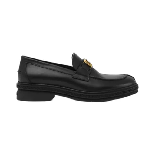 Versace Logo-Engraved Loafers