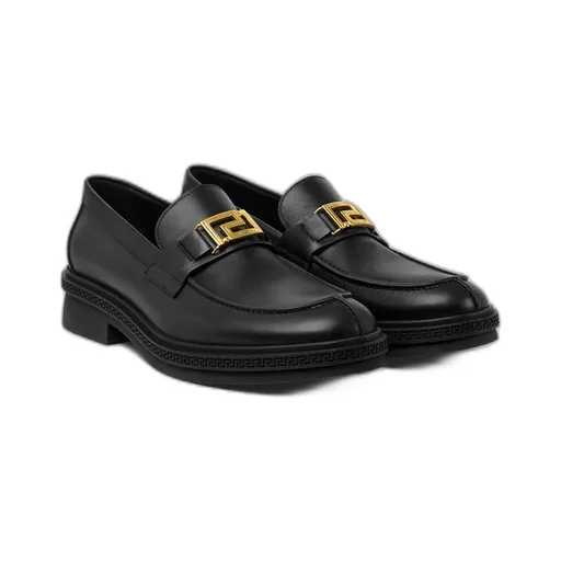 Versace Logo-Engraved Loafers
