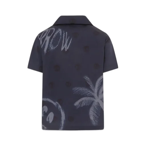 Barrow Kids Short Sleeved Skull-Pattern Shirt