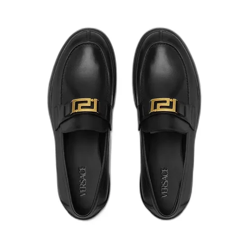 Versace Logo-Engraved Loafers