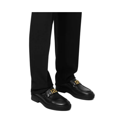 Versace Logo-Engraved Loafers
